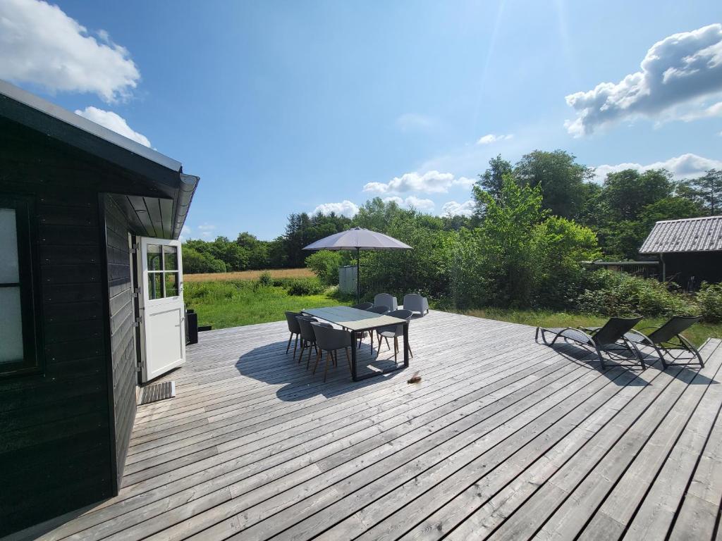 Zahrada ubytování Sommerhus ved Mossø med søkig
