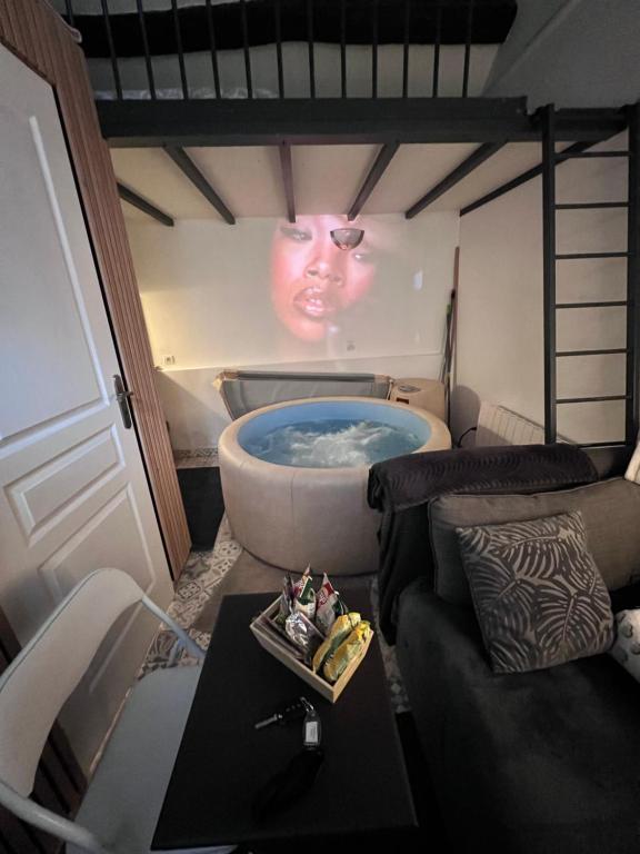 Χώρος καθιστικού στο Maison spa