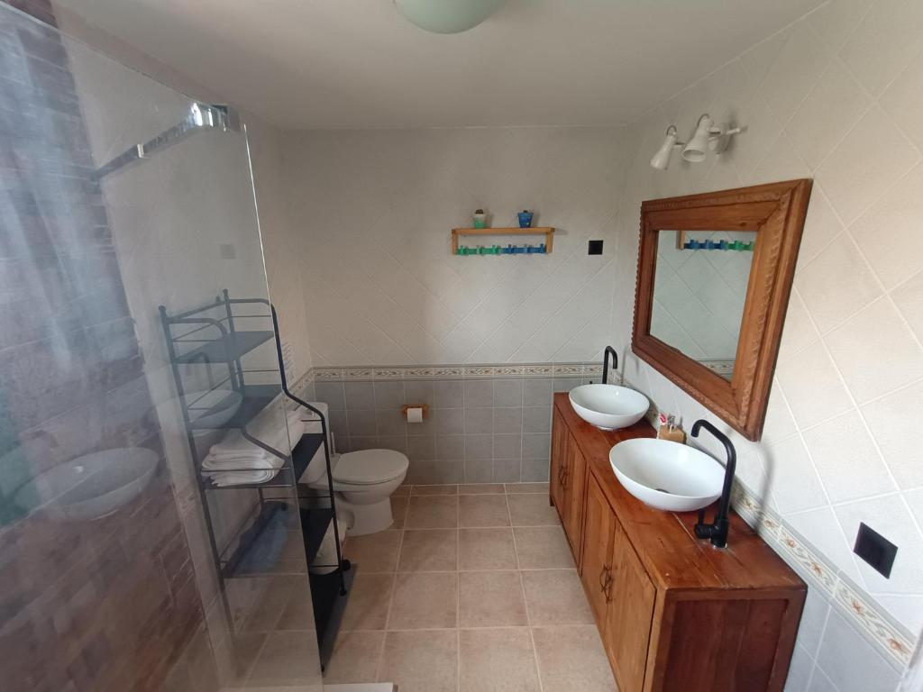 Koupelna v ubytování Casa Luz