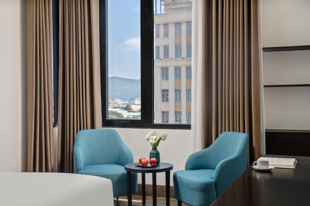 Posezení v ubytování ViAn Hotel And Spa Danang