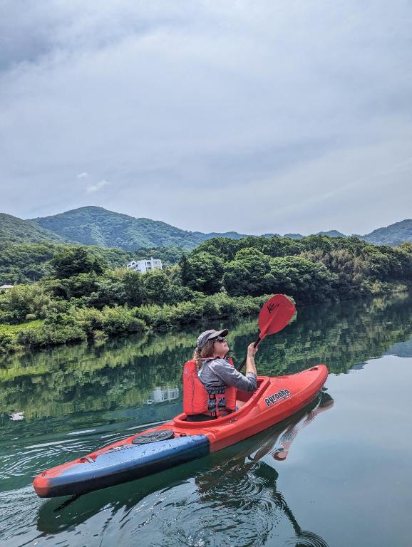 ゲストハウスの近くで見られる自然の景観