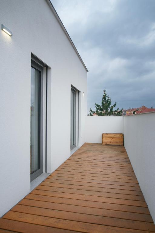 Balkón nebo terasa v ubytování Apartments Poděbradova Premium