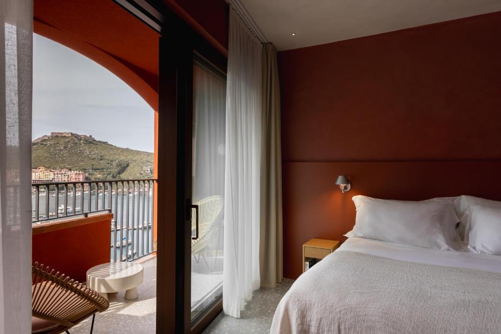 camera con vista dell'hotel La Roqqa a Porto Ercole