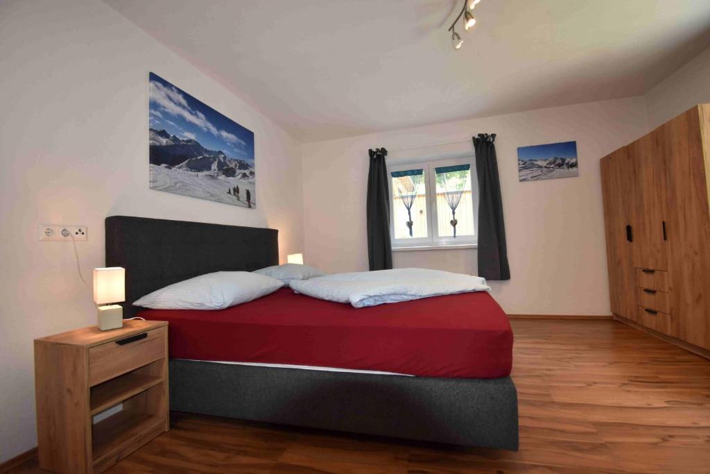 Posteľ alebo postele v izbe v ubytovaní Ferienwohnung Collie