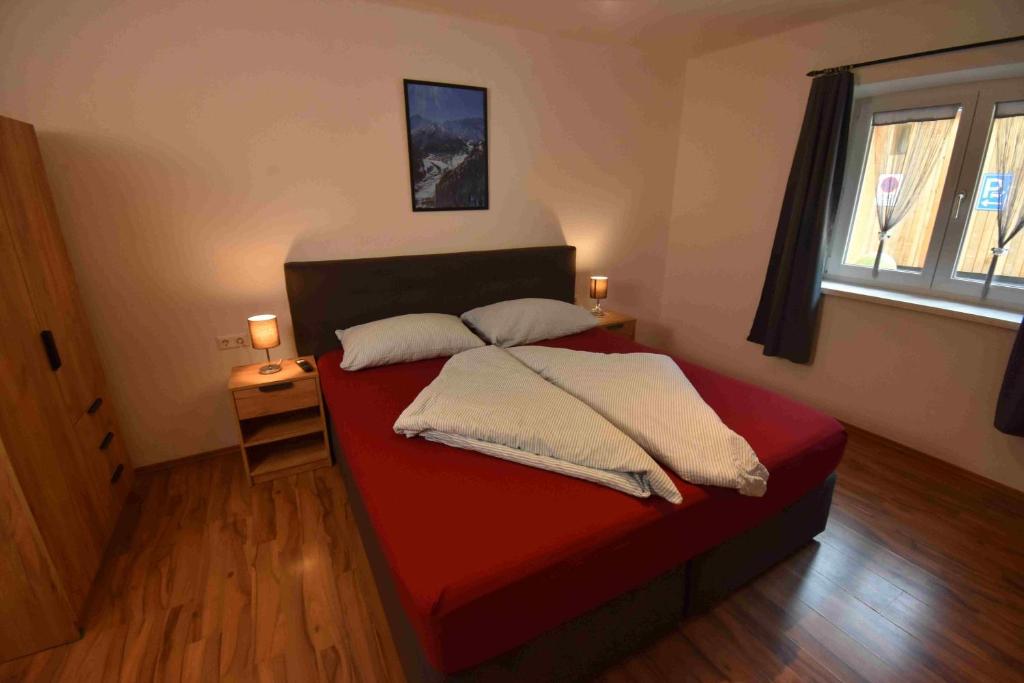 Posteľ alebo postele v izbe v ubytovaní Ferienwohnung Collie