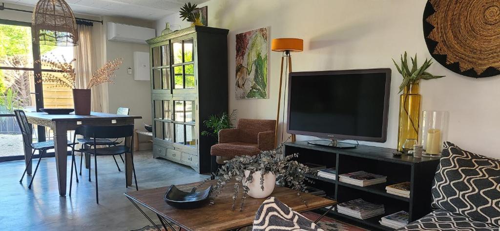 TV a/nebo společenská místnost v ubytování Saskia's loft mazan