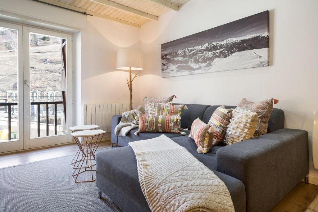 Posteľ alebo postele v izbe v ubytovaní Luderna - Apartamento Mirador de Aran