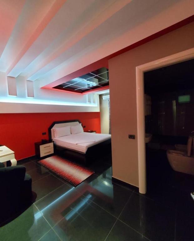 Postel nebo postele na pokoji v ubytování Hotel A&A