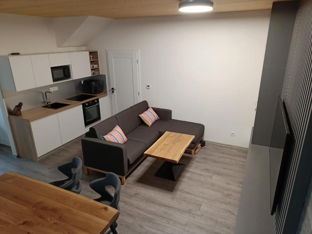 Kuchyň nebo kuchyňský kout v ubytování SPA Lakeside LIPNO CLUB