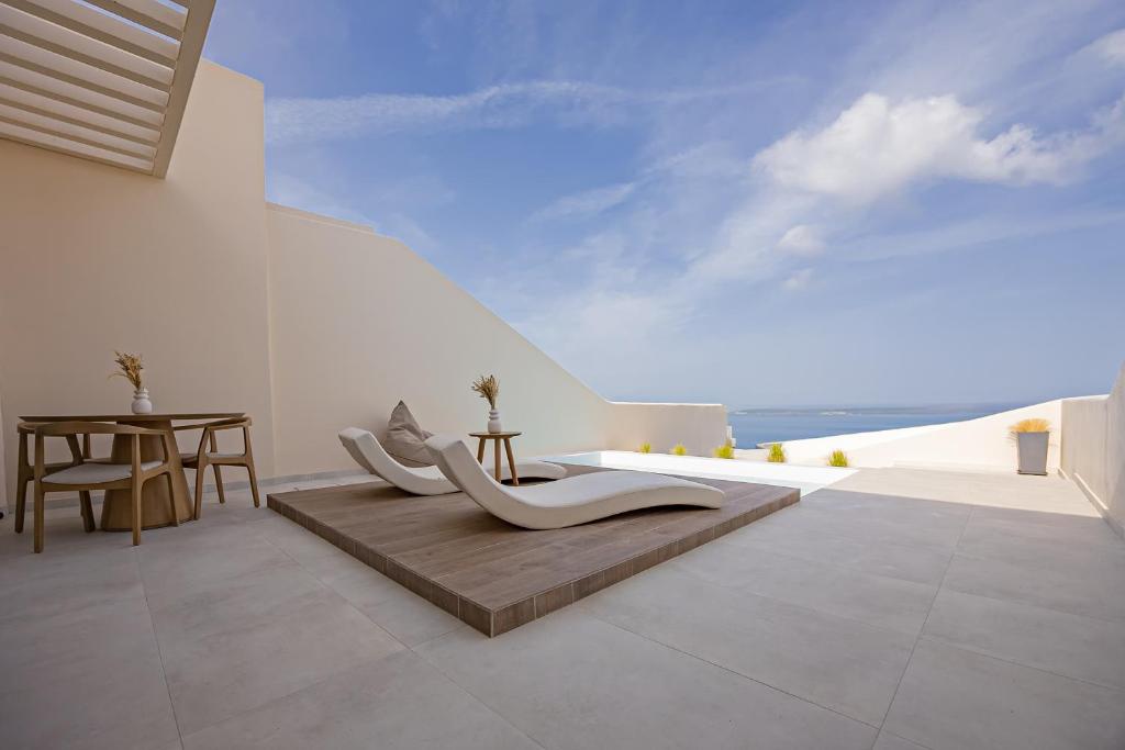 Pnoe Luxury Suites休息區