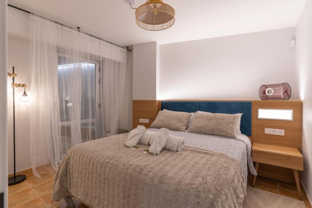 Postel nebo postele na pokoji v ubytování Apt. Xaramiños Galitrips