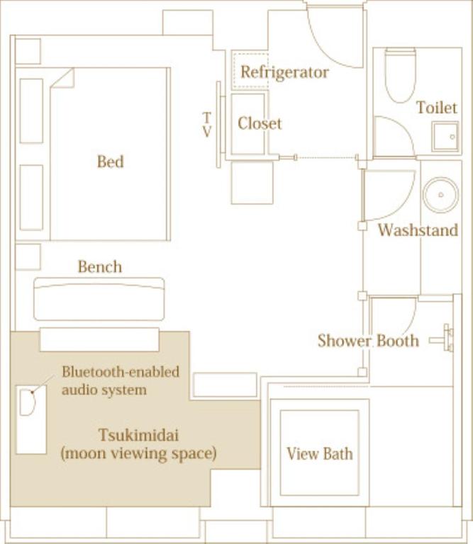 a floor plan of a house at Hotel Hanaan in Nikko
