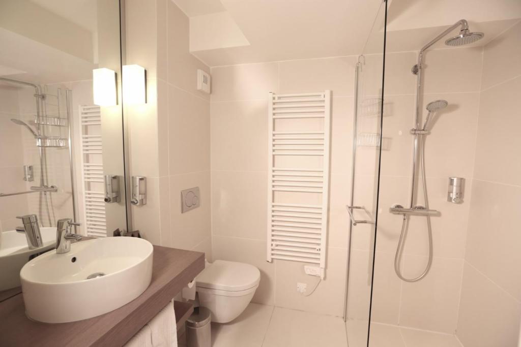 Koupelna v ubytování Hôtel de la Plage - HDLP