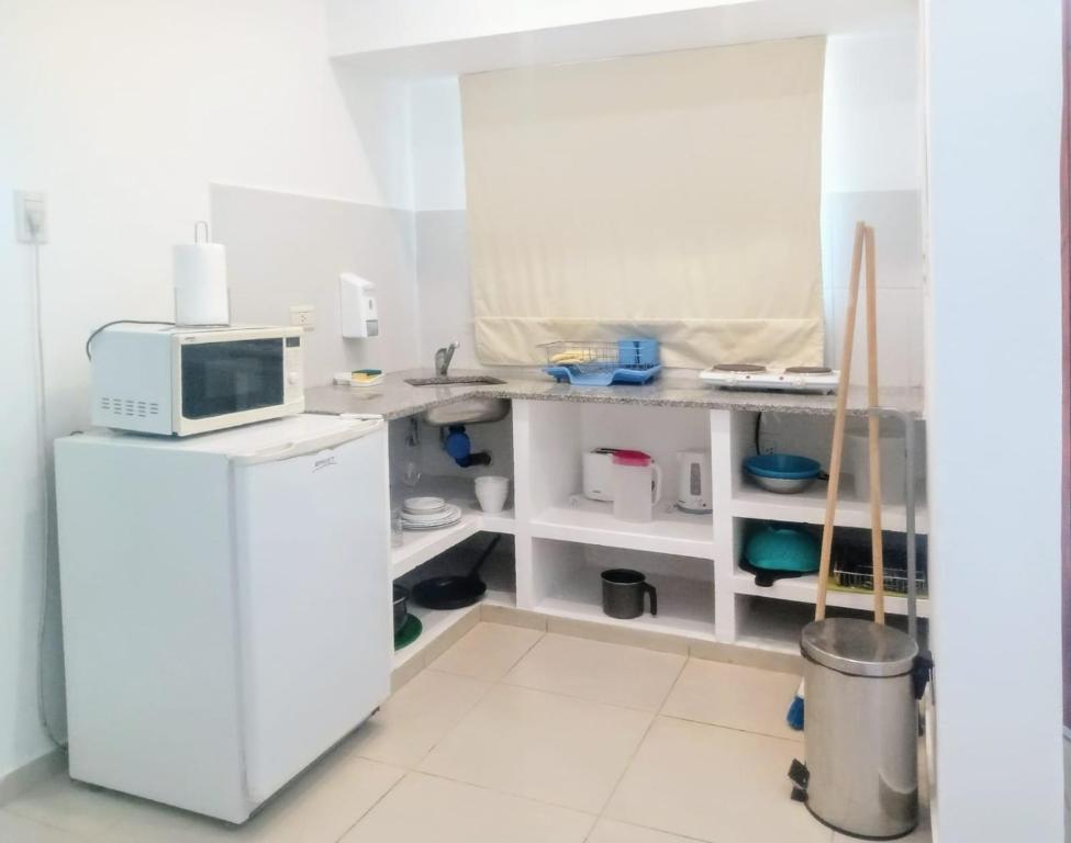 Kuchyň nebo kuchyňský kout v ubytování Amanzi Termal Rental