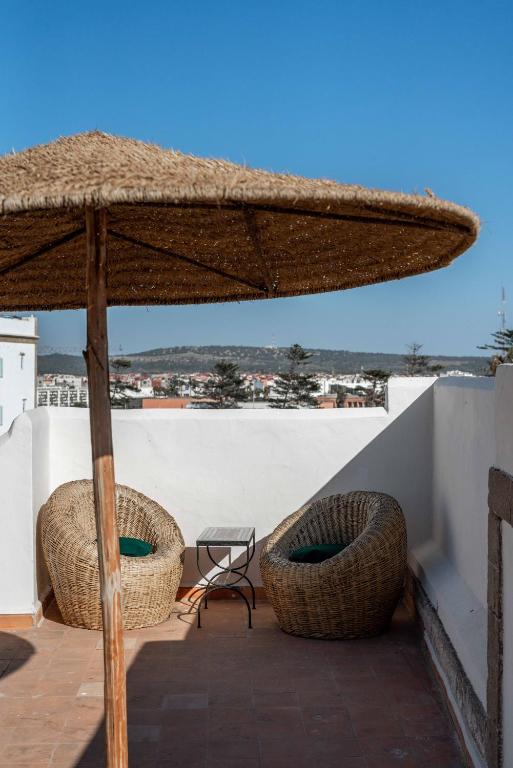 Balkón nebo terasa v ubytování Riad Petite Rêverie