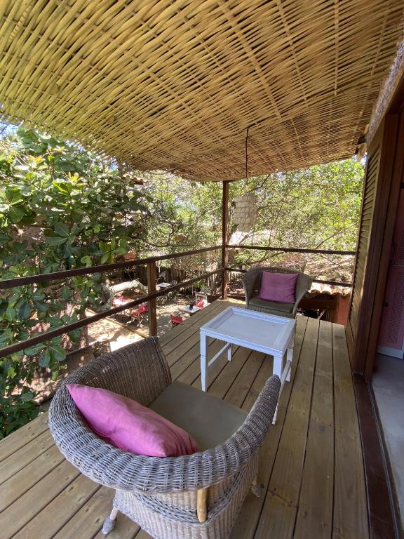 Balkón nebo terasa v ubytování Vulva Caraíva Hostel e Pousada para Mulheres