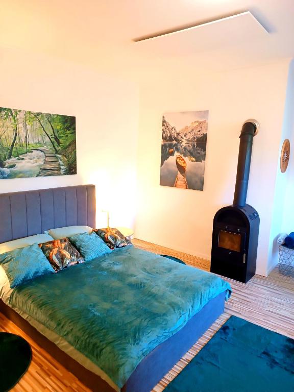 Postel nebo postele na pokoji v ubytování Family Apartments center of Mürzzuschlag