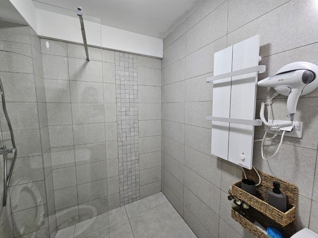 Koupelna v ubytování Studio apartman Gold