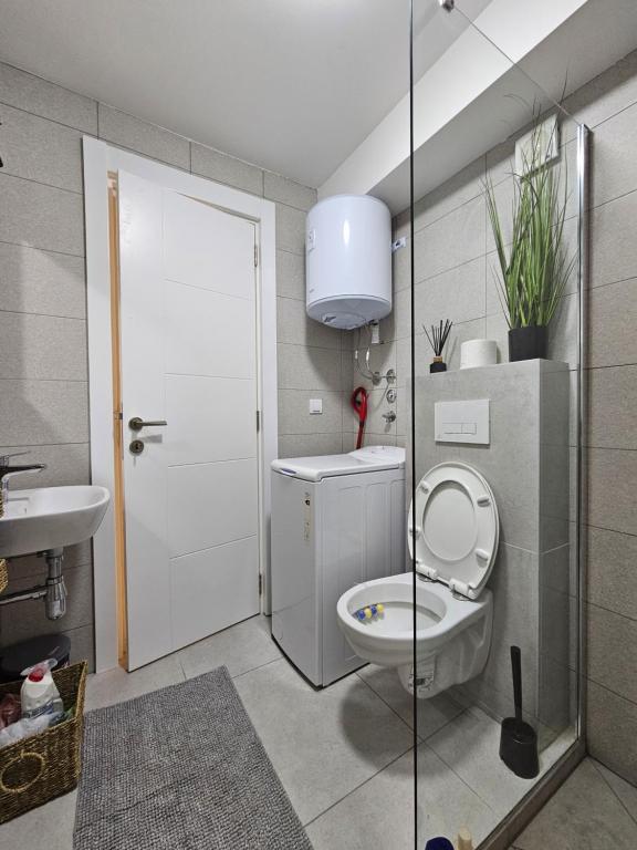 Koupelna v ubytování Studio apartman Gold