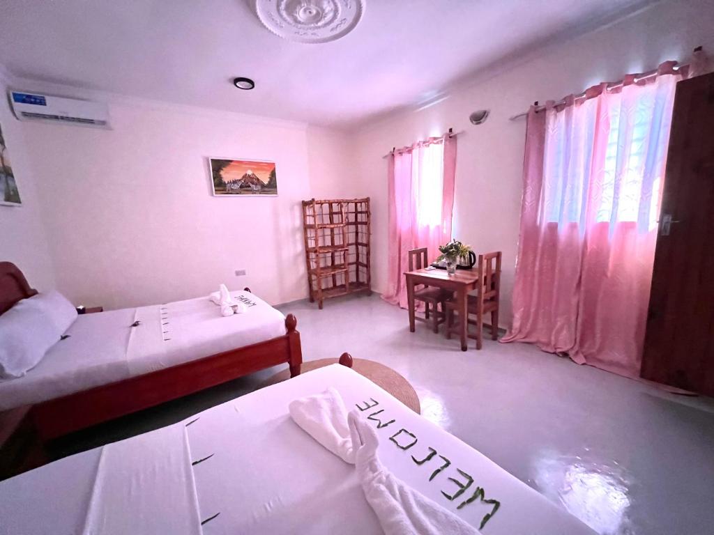 Postel nebo postele na pokoji v ubytování wannas house
