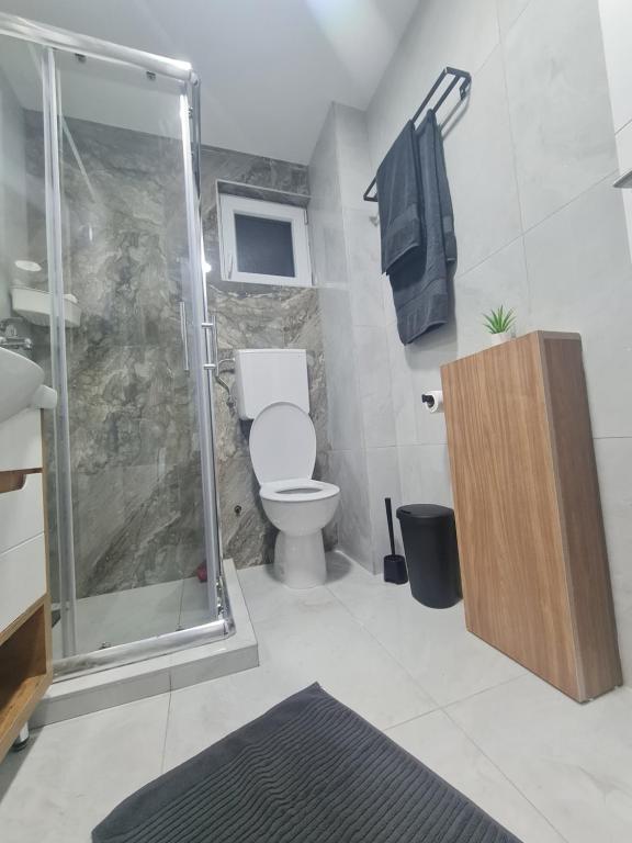 Koupelna v ubytování Marash apartman - stan na dan