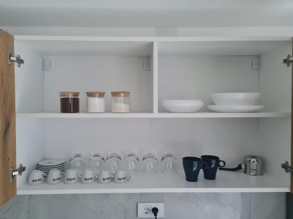 Kuchyň nebo kuchyňský kout v ubytování Marash apartman - stan na dan