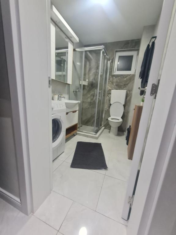 Koupelna v ubytování Marash apartman - stan na dan