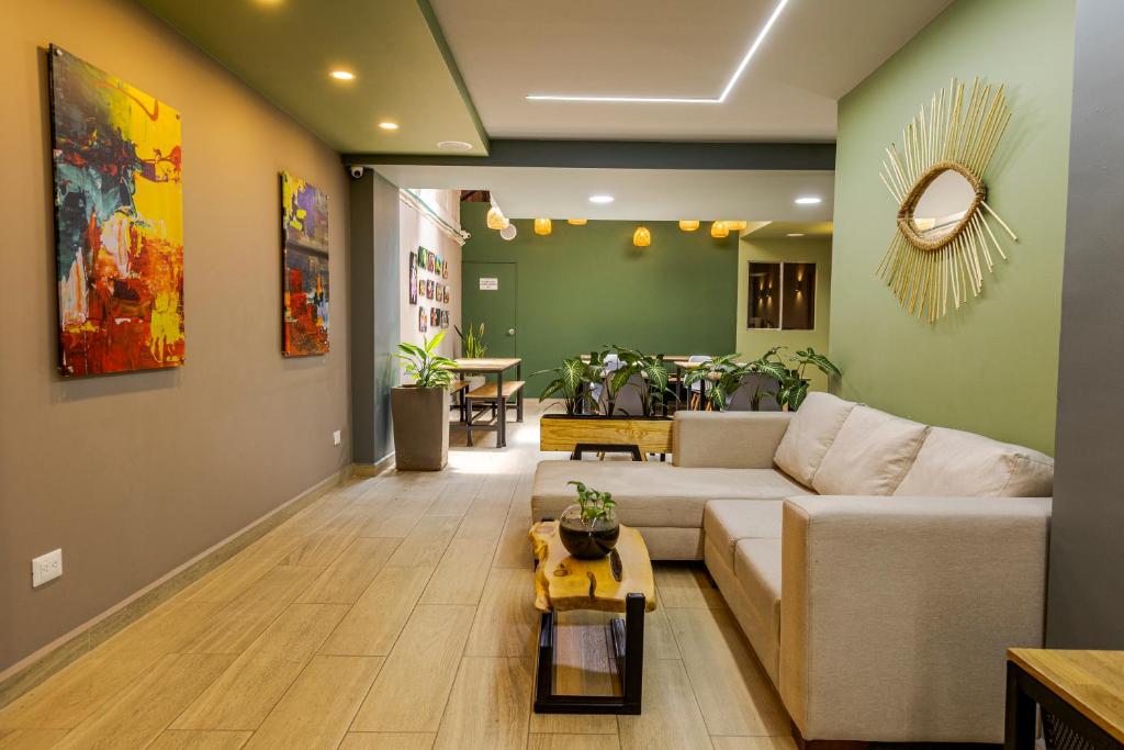 Posezení v ubytování Poblado Guest House