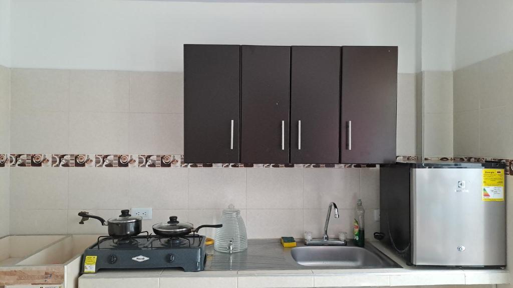 Una cocina o cocineta en Apto 1
