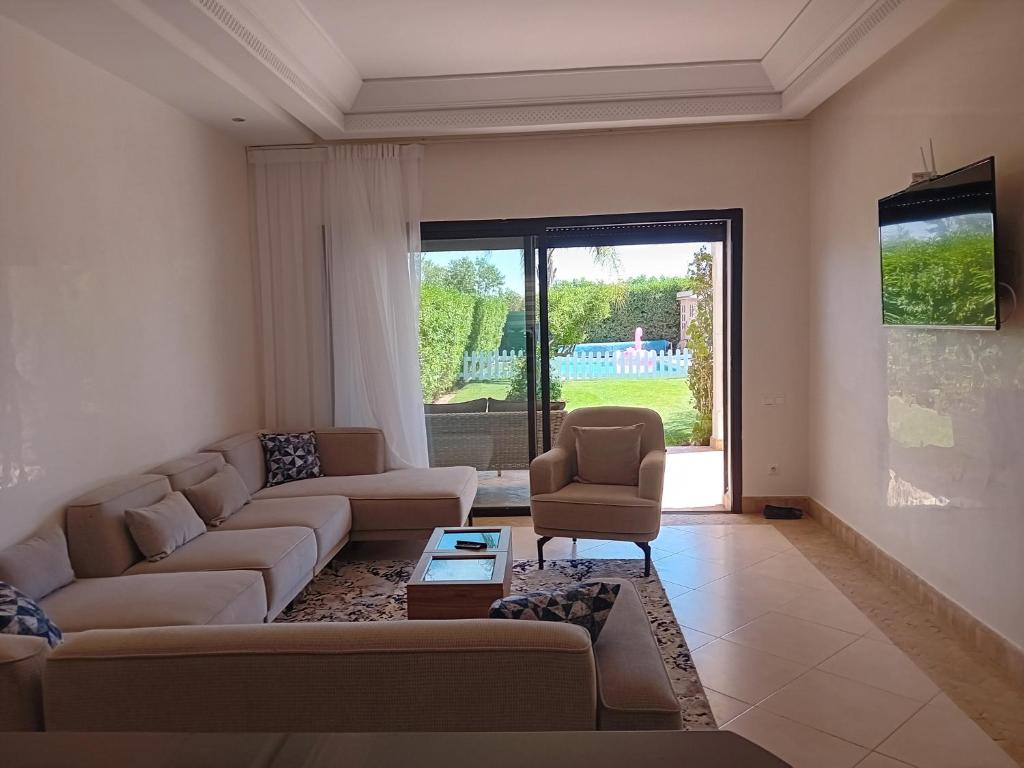 Posezení v ubytování Villa orangeraie