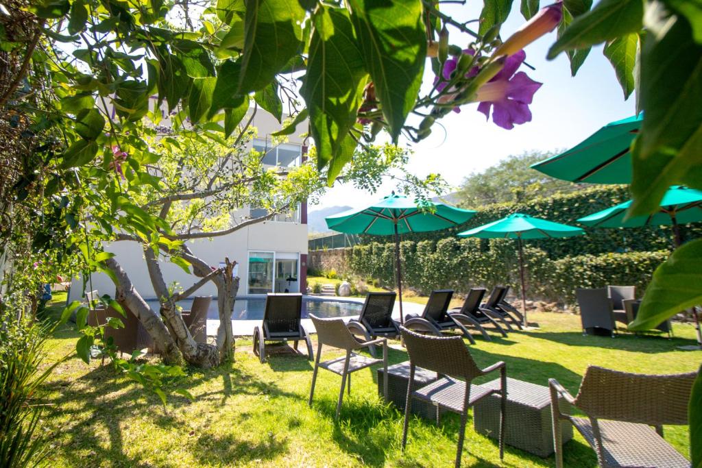 Zahrada ubytování Memora Hotel & Villas Chapala