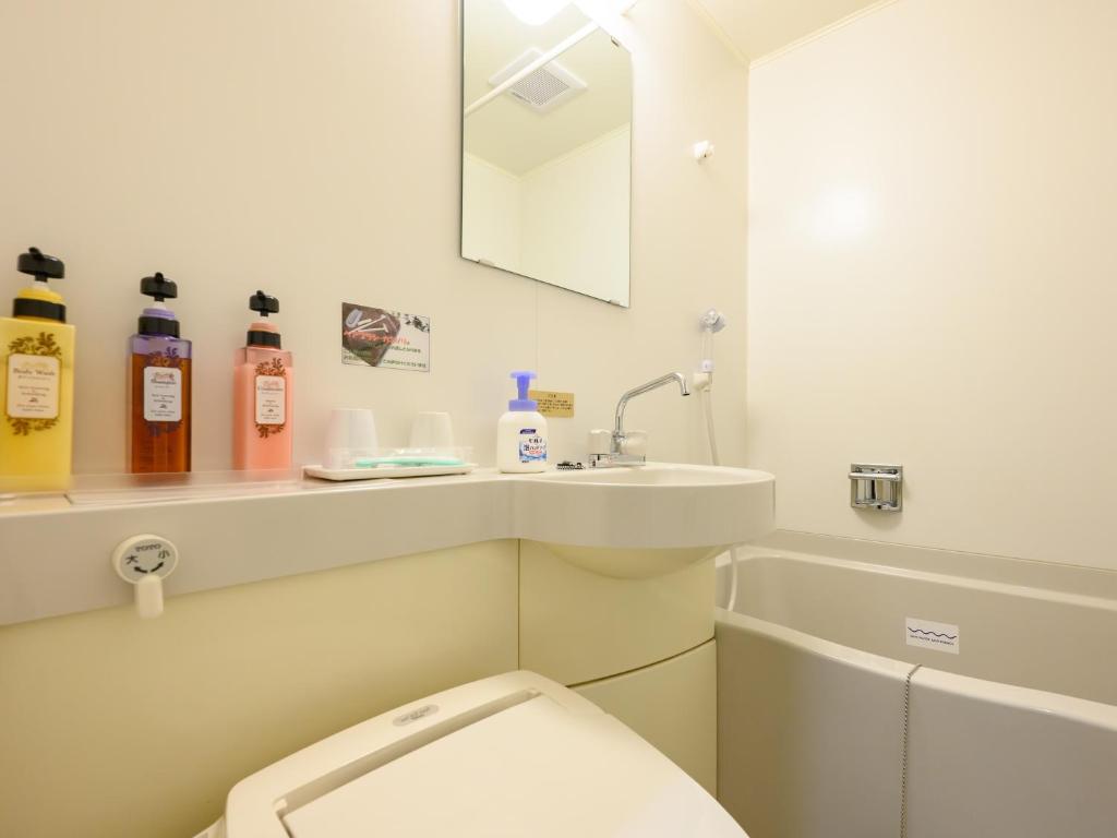 Koupelna v ubytování Rest Inn Taga