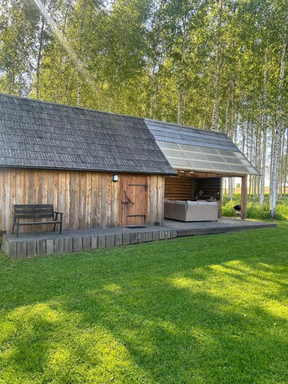 Zahrada ubytování Pruuli Vahtra puhkemaja