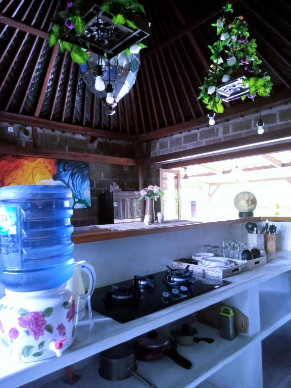 Kuchyň nebo kuchyňský kout v ubytování Watermark Balian villa