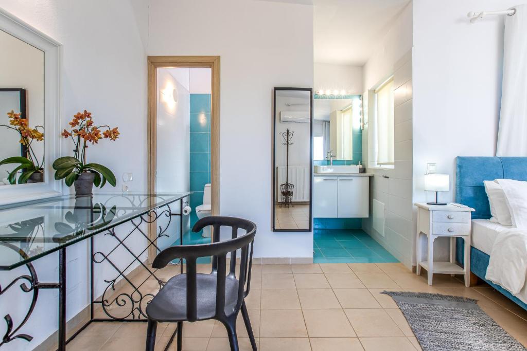 Postel nebo postele na pokoji v ubytování Villa PENELOPE