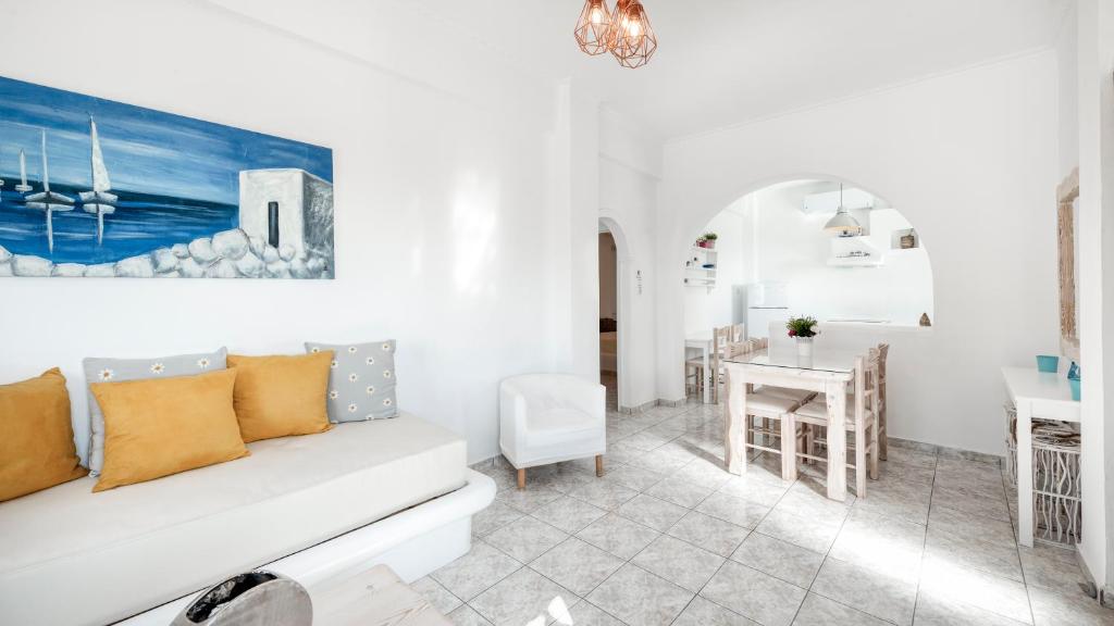 Un lugar para sentarse en Dream Villa Santorini