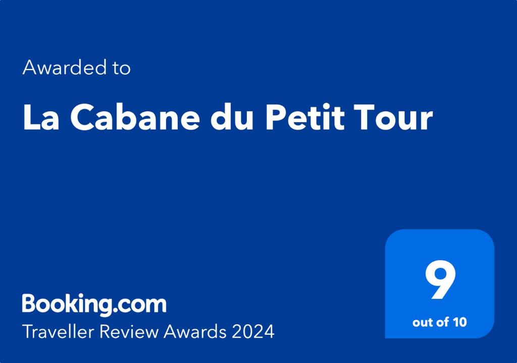 Certyfikat, podpis lub inny dokument wystawiony w obiekcie La Cabane du Petit Tour