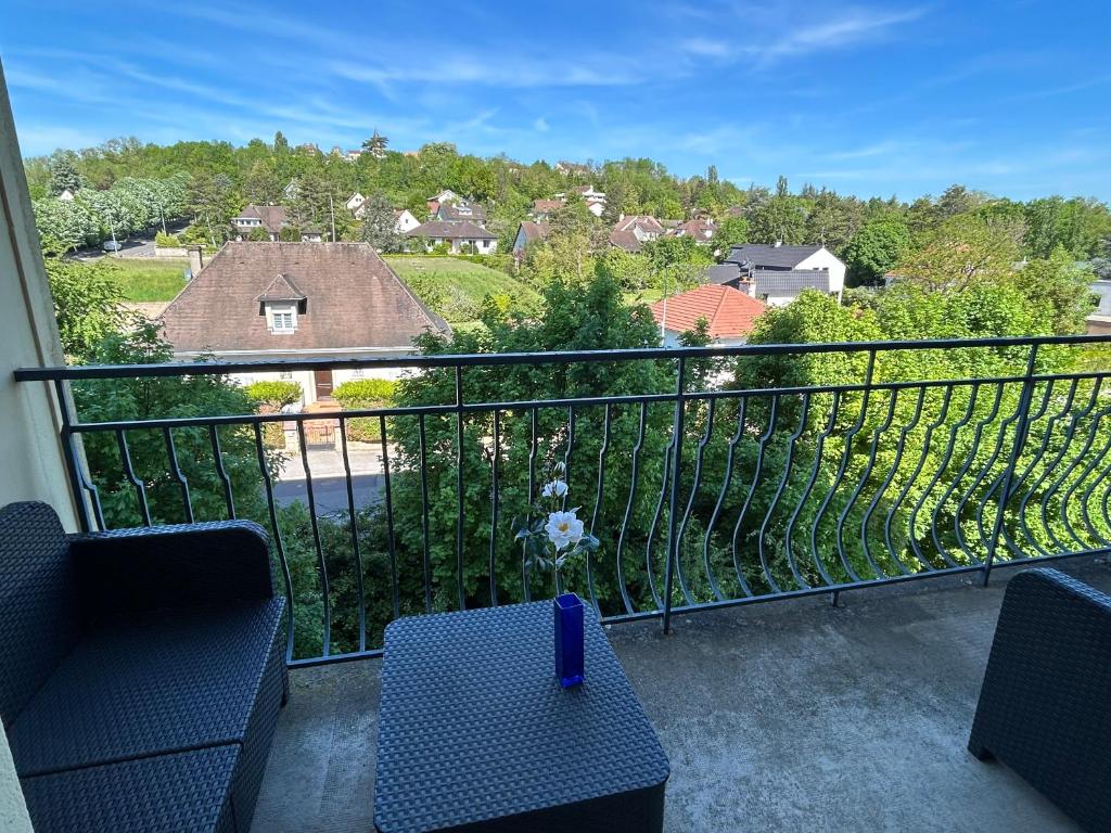 Balkón nebo terasa v ubytování Appartement Talant