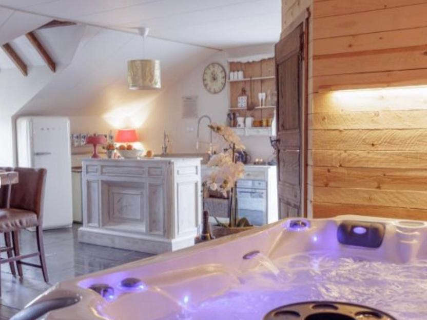 Kuchyň nebo kuchyňský kout v ubytování Thermes Oppidum