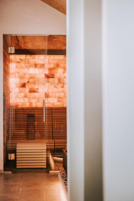 Koupelna v ubytování Hotel Marvia