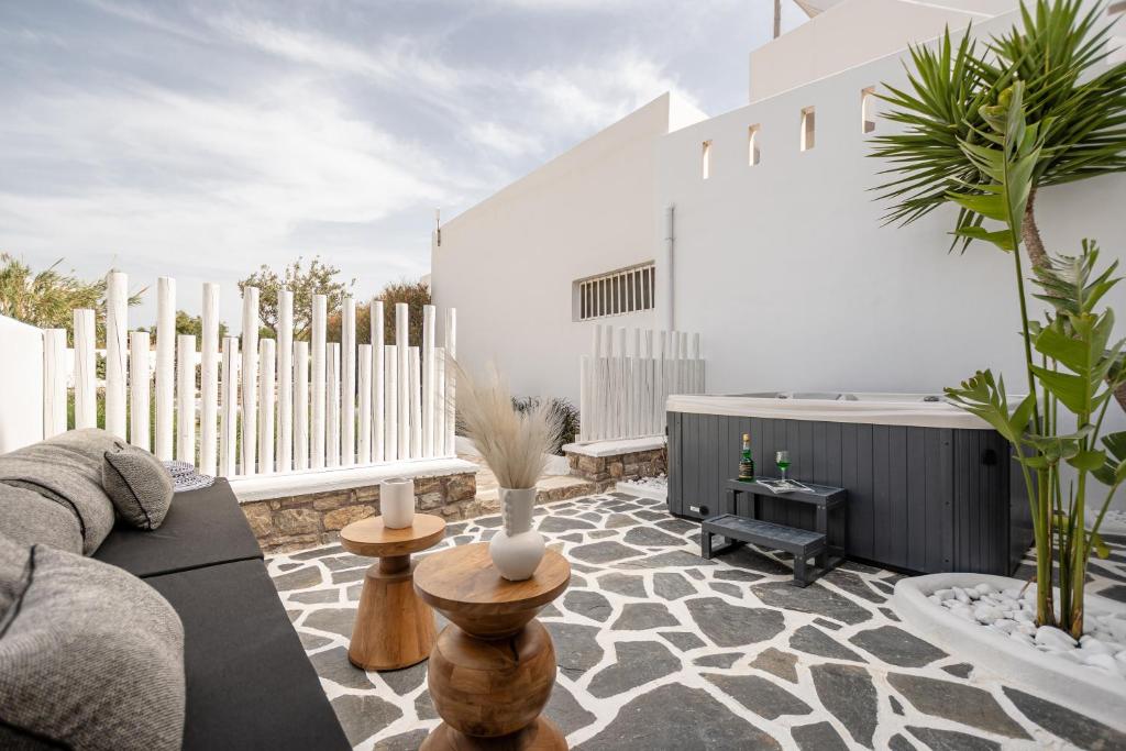 Balkon lub taras w obiekcie Almiriki Naxos Beachside Living