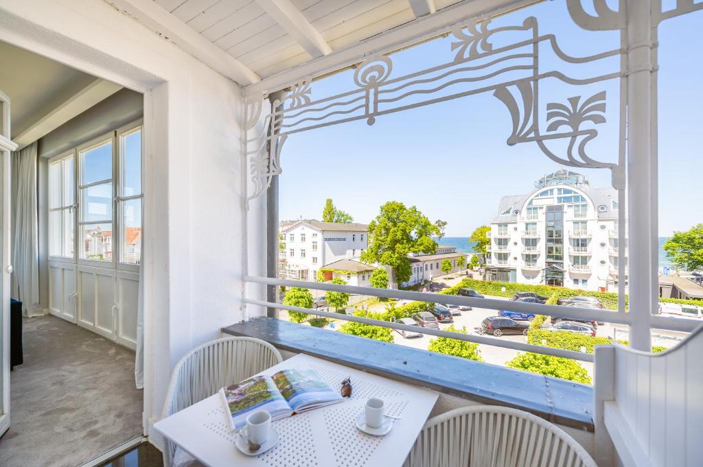 Balkón nebo terasa v ubytování Strandvilla Glückauf