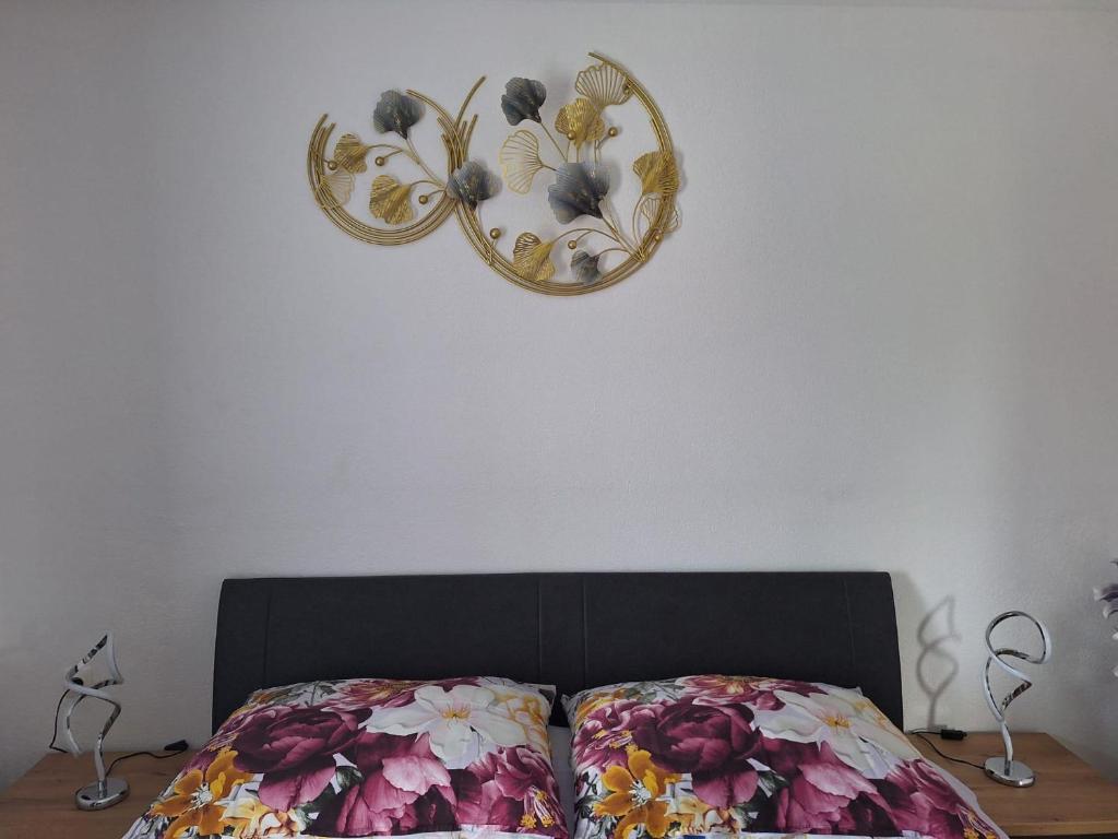 Postel nebo postele na pokoji v ubytování Ferienwohnung Sandra
