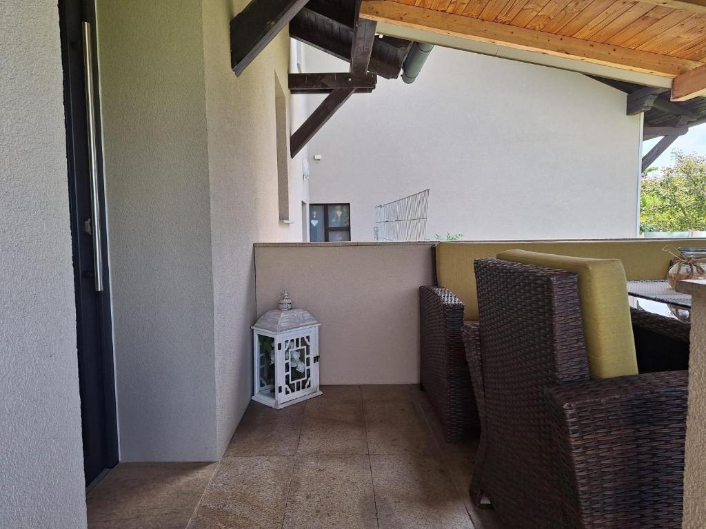 Kuchyň nebo kuchyňský kout v ubytování Ferienwohnung Sandra