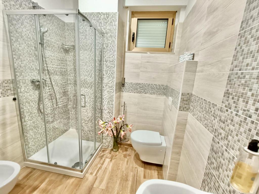 Koupelna v ubytování Hotel Il Moro