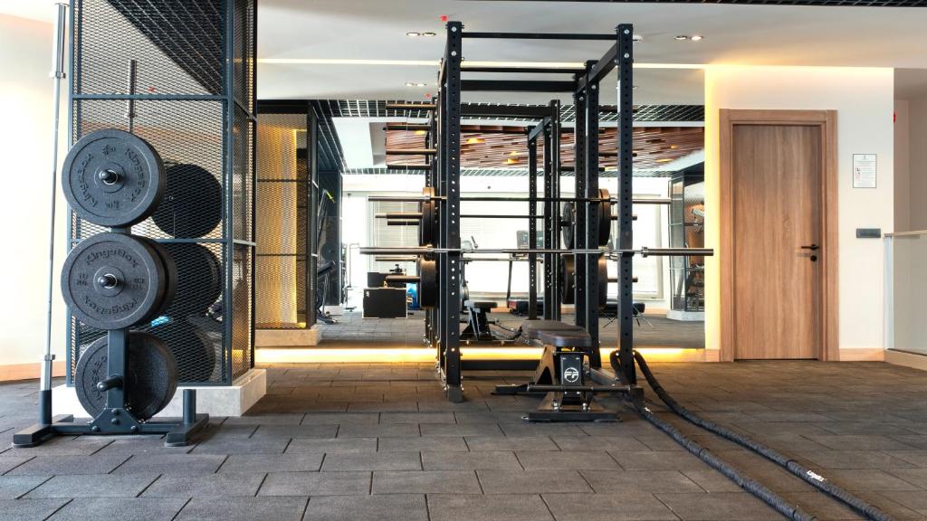 The fitness centre and/or fitness facilities at Kleopatra Dreams Beach Hotel