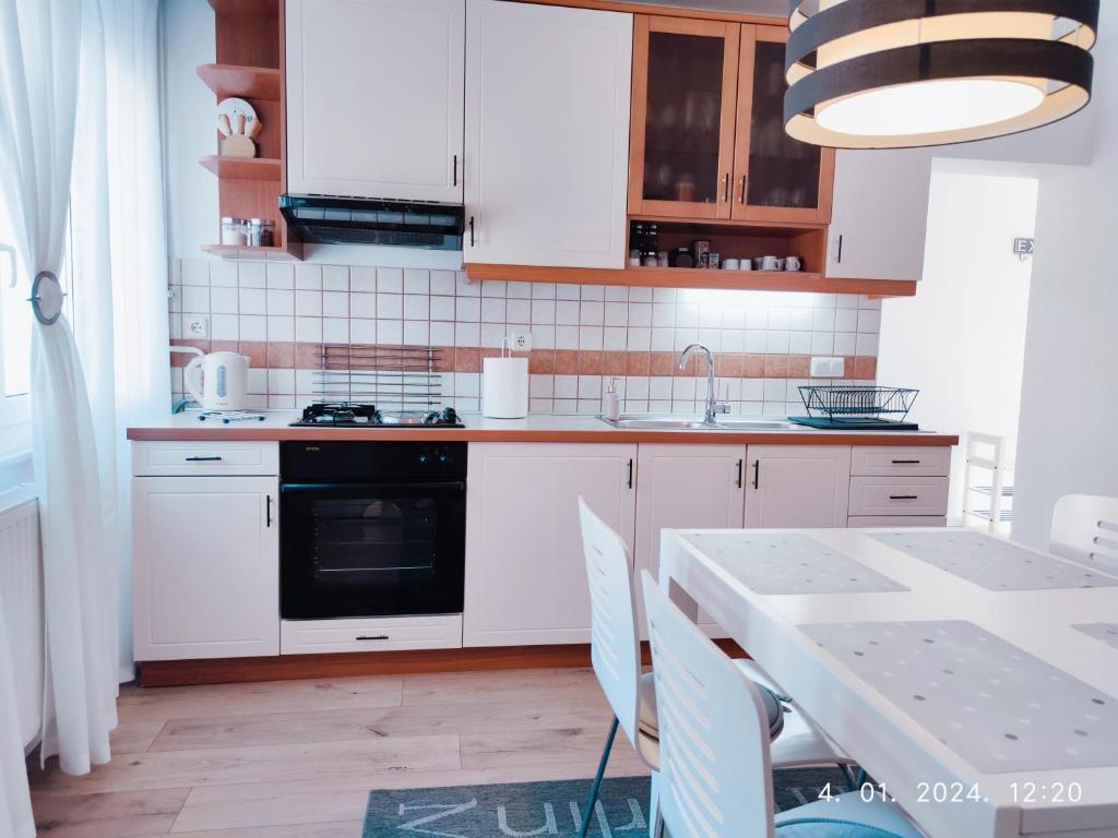 Kuchyňa alebo kuchynka v ubytovaní Lumani Apartment Zagreb with FREE Parking