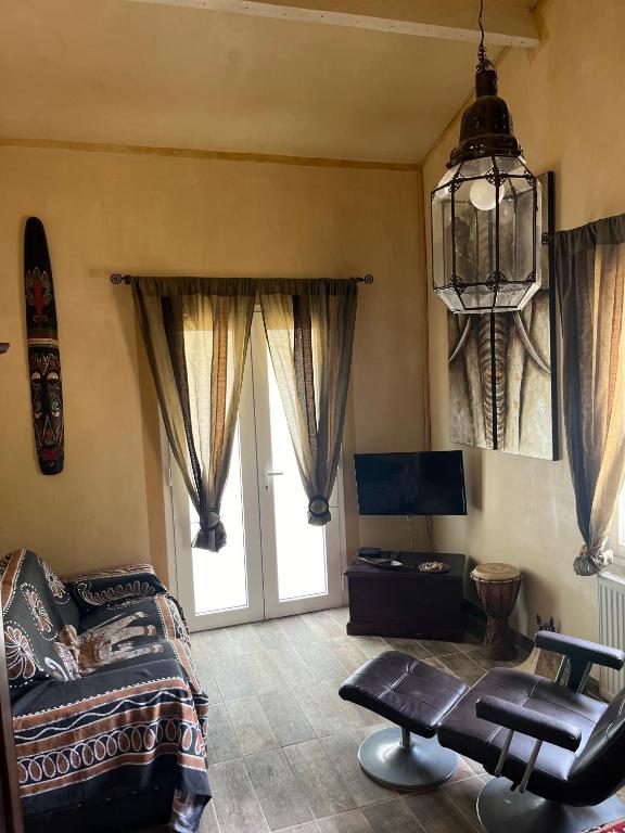Posezení v ubytování Chambre d'hôtes