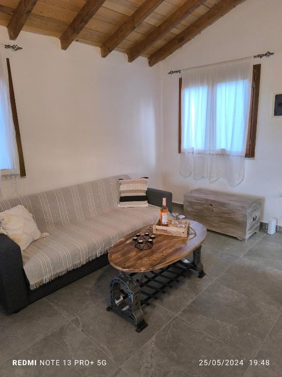 Posezení v ubytování Mountain House Paliouras