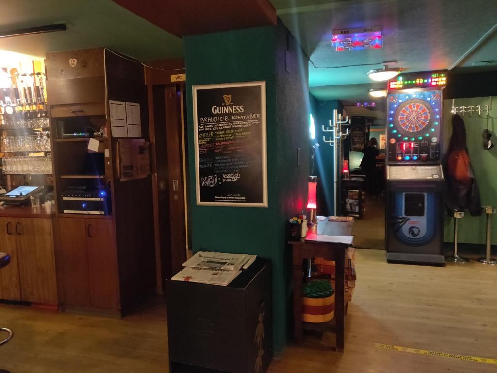 Kuchyň nebo kuchyňský kout v ubytování Hotel Freihof